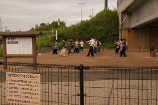 津幡町太極拳協会の早朝太極拳ｉｎ加茂遺跡公園